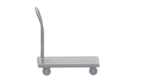Flat Bed Self Assembly Stainless Steel Platform Trolley