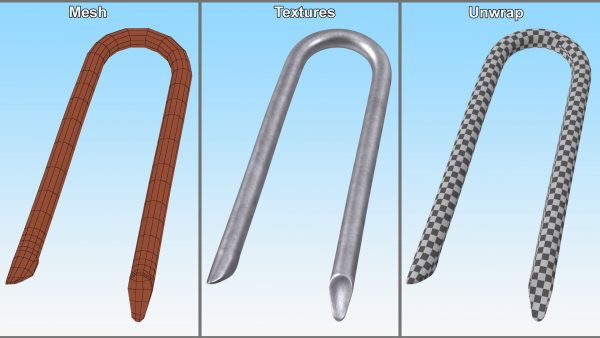 Flat Head Steel U-type Nail