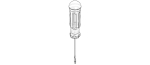 Flat Tip Screw Driver 2mm x 130mm Overall