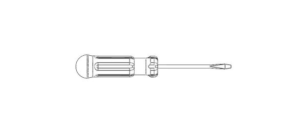 Flat Tip Screw Driver 2mm x 130mm Overall