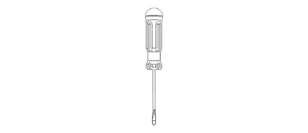 Flat Tip Screw Driver 2mm x 130mm Overall