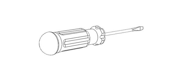 Flat Tip Screw Driver 2mm x 130mm Overall