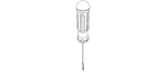 Flat Tip Screw Driver 2mm x 130mm Overall