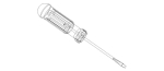 Flat Tip Screw Driver 2mm x 130mm Overall