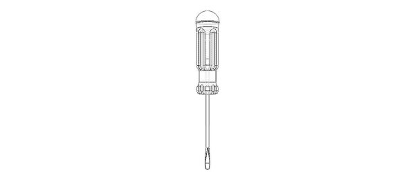 Flat Tip Screw Driver 2mm x 130mm Overall