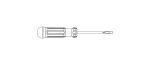 Flat Tip Screw Driver 2mm x 130mm Overall
