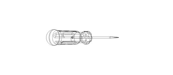 Flat Tip Screw Driver 2mm x 130mm Overall