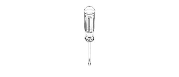 Flat Tip Screw Driver 2mm x 130mm Overall