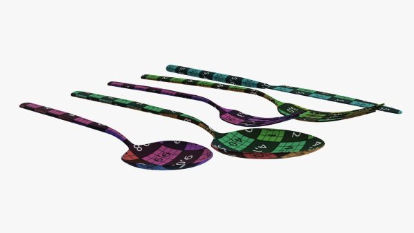 Flatware set 02 knife forks spoons