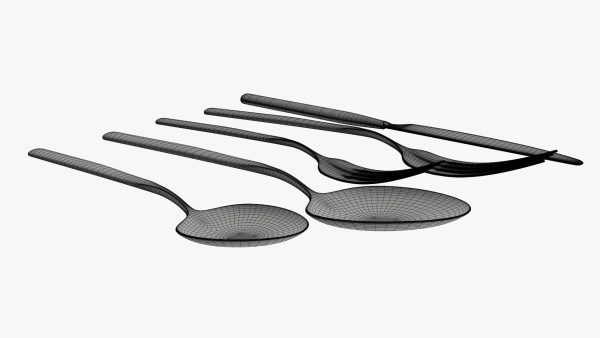 Flatware set 02 knife forks spoons