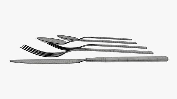 Flatware set 02 knife forks spoons