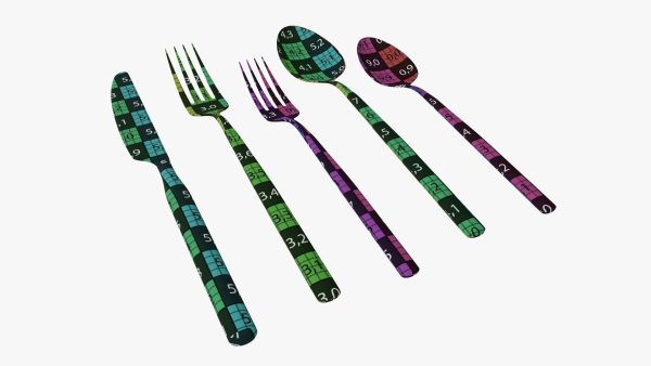 Flatware set 02 knife forks spoons
