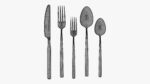 Flatware set 02 knife forks spoons