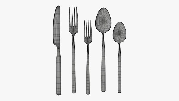 Flatware set 02 knife forks spoons