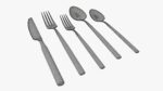 Flatware set 02 knife forks spoons