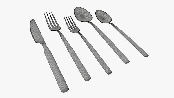 Flatware set 02 knife forks spoons
