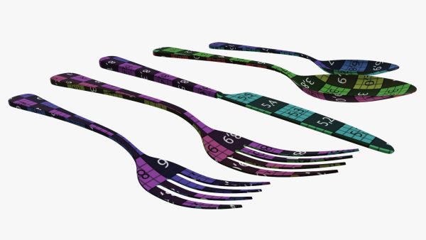 Flatware set 03 knife forks spoons