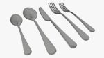 Flatware set 03 knife forks spoons