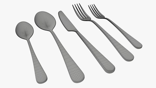 Flatware set 03 knife forks spoons