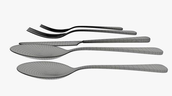 Flatware set 03 knife forks spoons