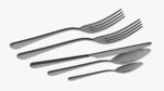 Flatware set 03 knife forks spoons