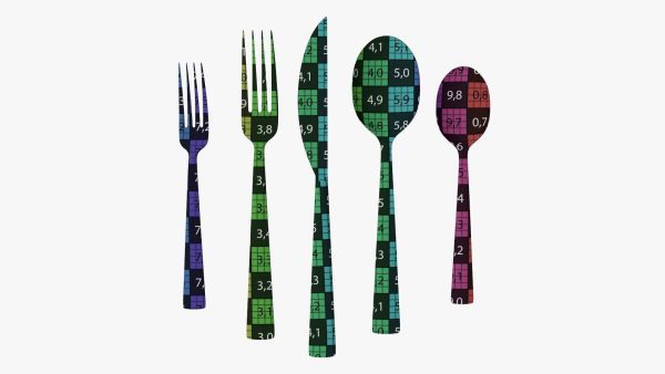 Flatware set 04 knife forks spoons