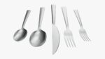 Flatware set 04 knife forks spoons