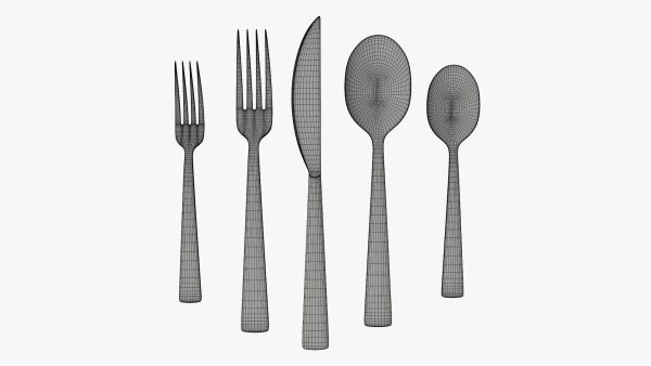 Flatware set 04 knife forks spoons