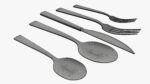 Flatware set 04 knife forks spoons