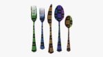 Flatware set 05 knife forks spoons