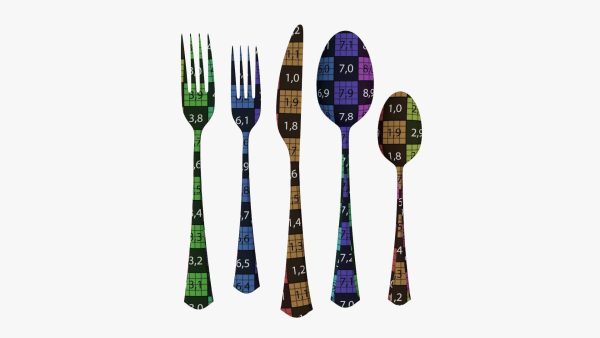Flatware set 05 knife forks spoons