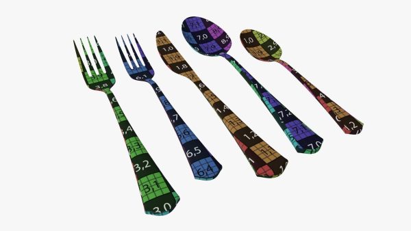 Flatware set 05 knife forks spoons