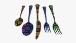 Flatware set 05 knife forks spoons