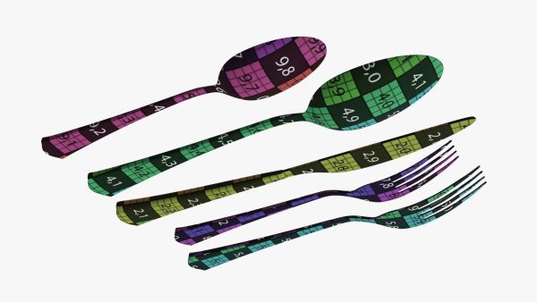 Flatware set 05 knife forks spoons