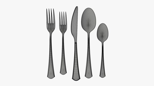Flatware set 05 knife forks spoons