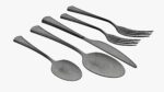 Flatware set 05 knife forks spoons