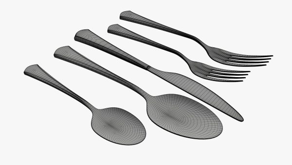 Flatware set 05 knife forks spoons