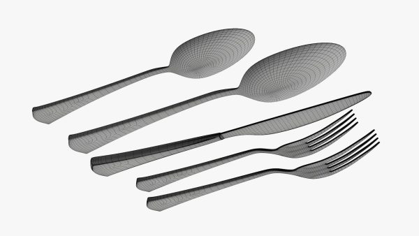 Flatware set 05 knife forks spoons