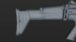 FN SCAR-H 3D Model With Equipments