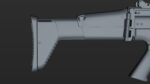 FN SCAR-H 3D Model With Equipments
