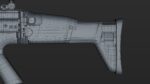FN SCAR-H 3D Model With Equipments