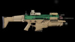 FN SCAR-H 3D Model With Equipments