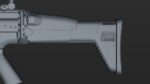 FN SCAR-H 3D Model With Equipments