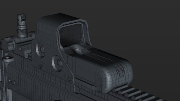 FN SCAR-H 3D Model With Equipments