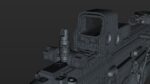 FN SCAR-H 3D Model With Equipments