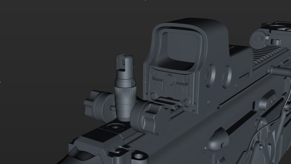FN SCAR-H 3D Model With Equipments