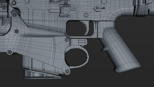 FN SCAR-H 3D Model With Equipments