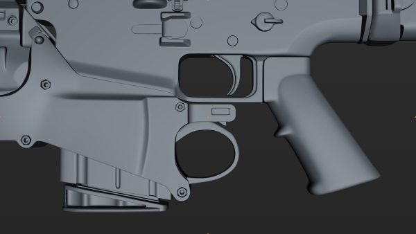 FN SCAR-H 3D Model With Equipments