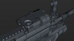 FN SCAR-H 3D Model With Equipments