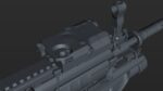 FN SCAR-H 3D Model With Equipments